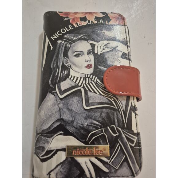 Nicole Lee Journey Of Stephanie Bifold Wallet Phone Case Lightly Used - Picture 1 of 4